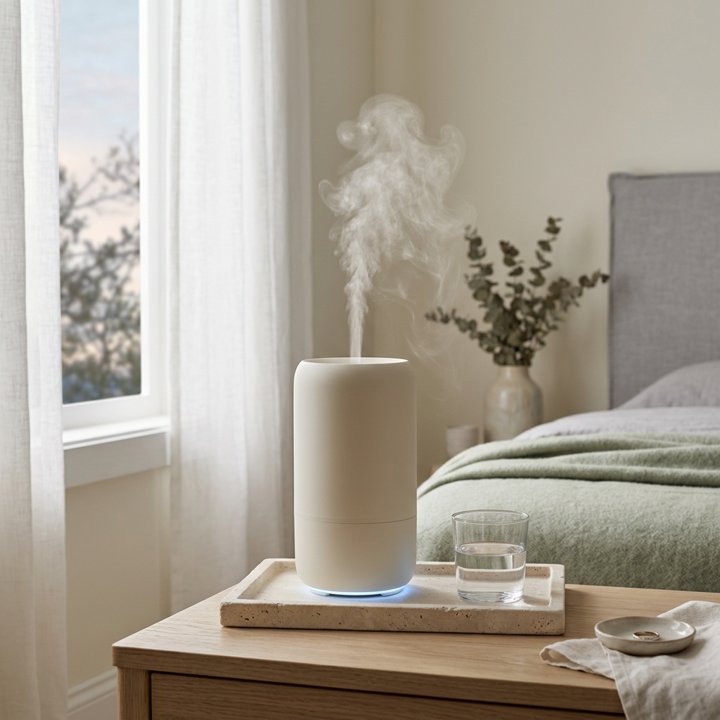 Premium Top-Fill Bedroom Humidifier — Smart