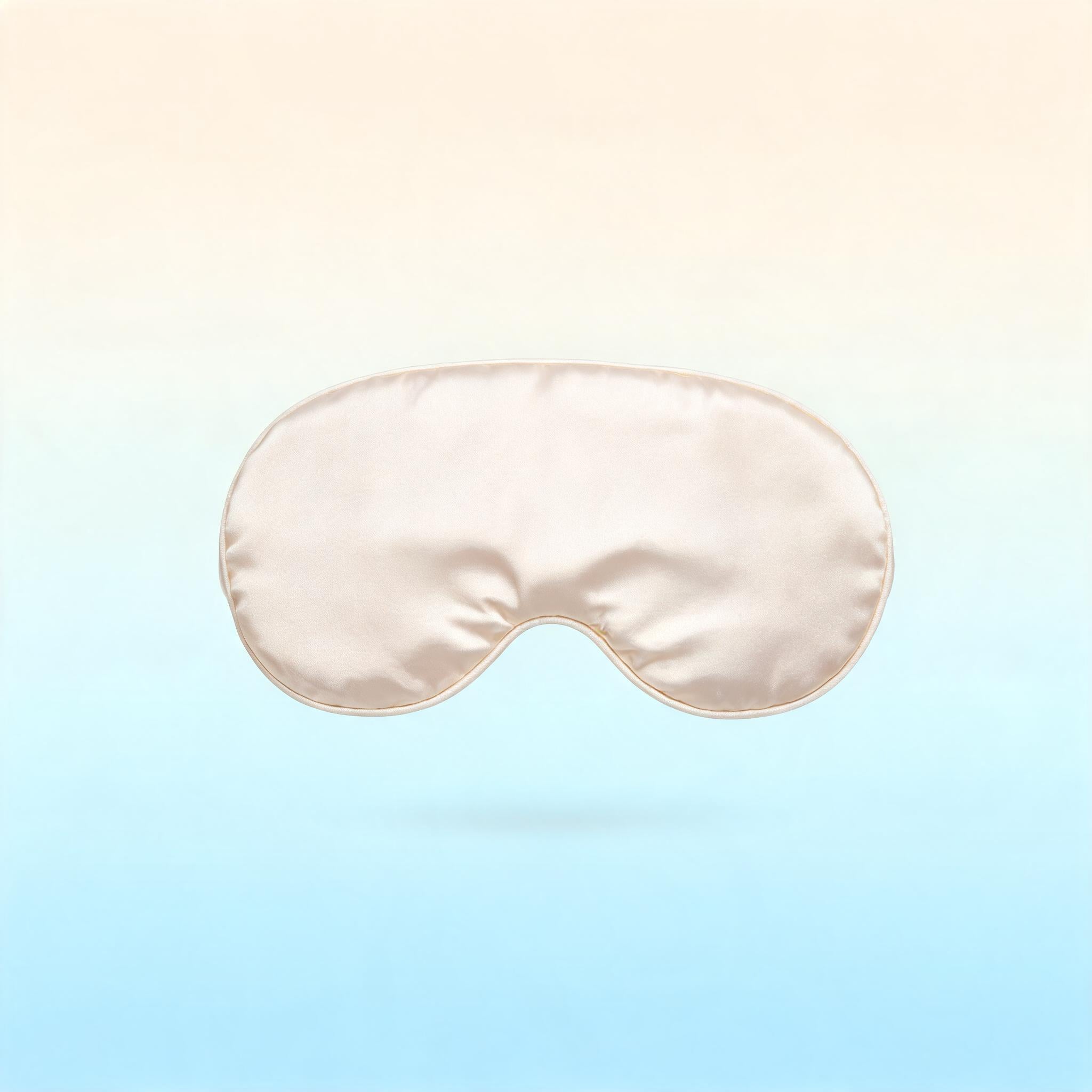 Contoured Silk Sleep Mask — Pearl